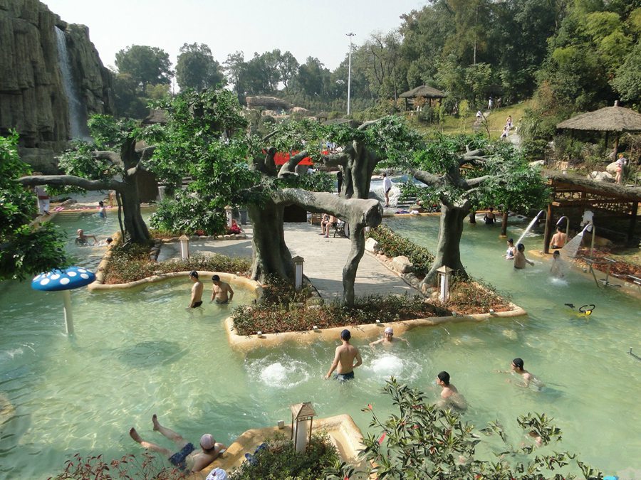 湖南 长沙 宁乡紫龙湾度假村温泉套票