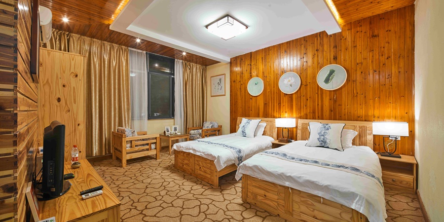 池州九天云隐野奢山居住宿1晚九华天池双早