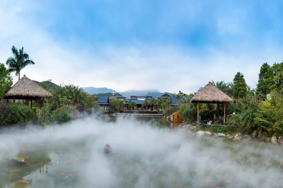【年度特惠】清远银盏森林温泉门票1张 网红打卡空中玻璃温泉门票1张