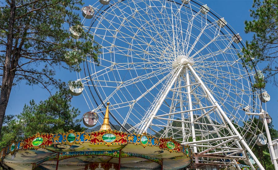 韶关 韶关云门山 云门山机动游乐园目前是韶关地区最大的机动游戏乐园